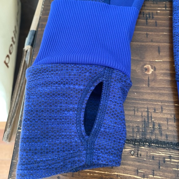 Women's Blue Zip-Up Hoodie - Picture 3 of 16